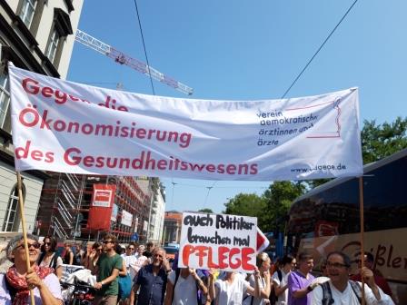 Pro­tes­te bei Gesund­heits­mi­nis­ter­kon­fe­renz