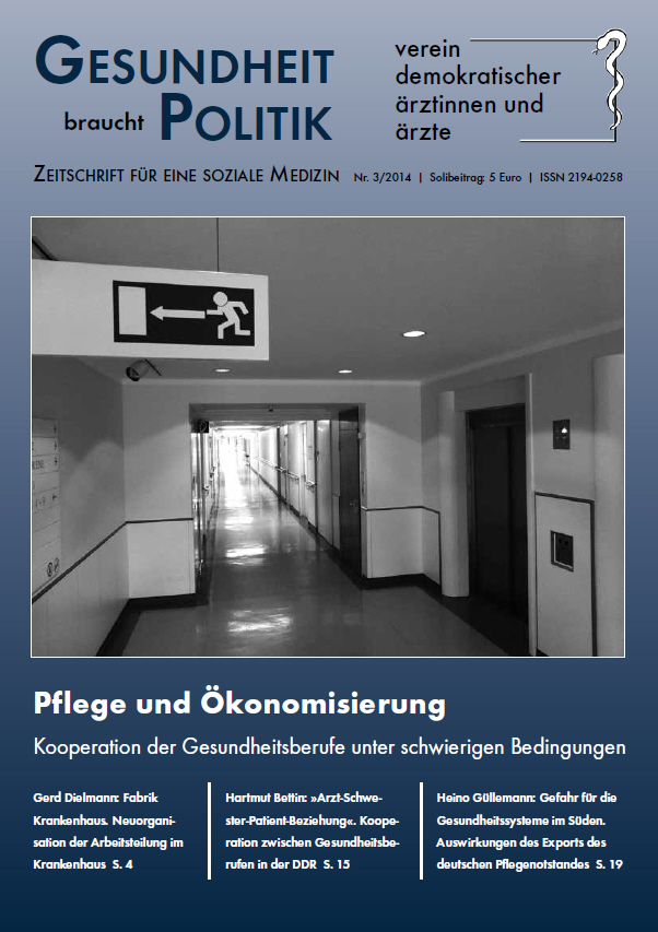 Ausgabe 3/2014 - Pflege und Ökonomisierung