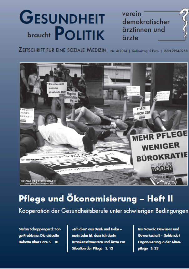 Ausgabe 4/2014 - Pflege und Ökonomisierung II