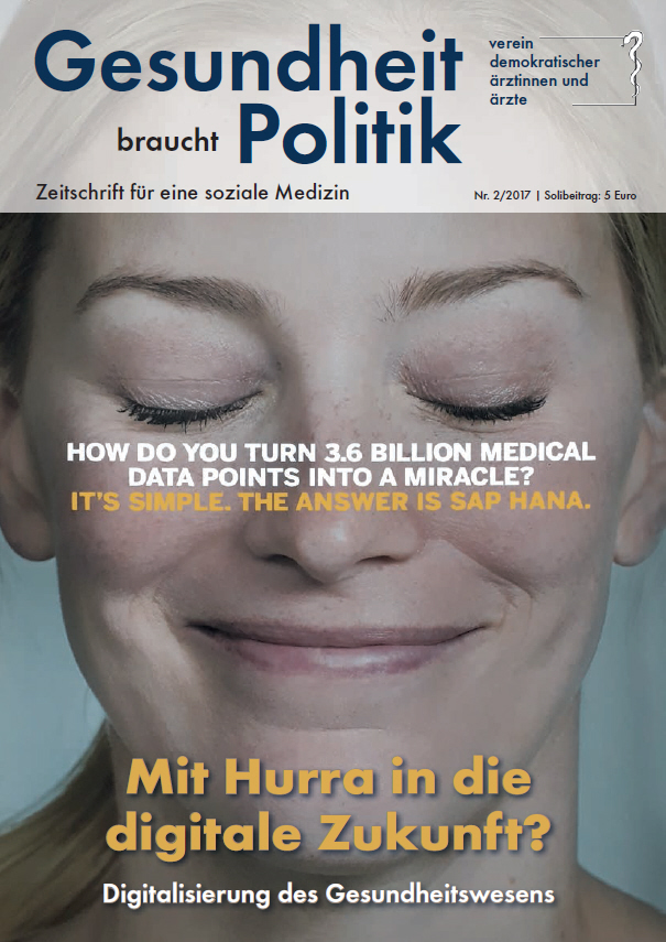 Ausgabe 2/2017 - Digitalisierung des Gesundheitswesens