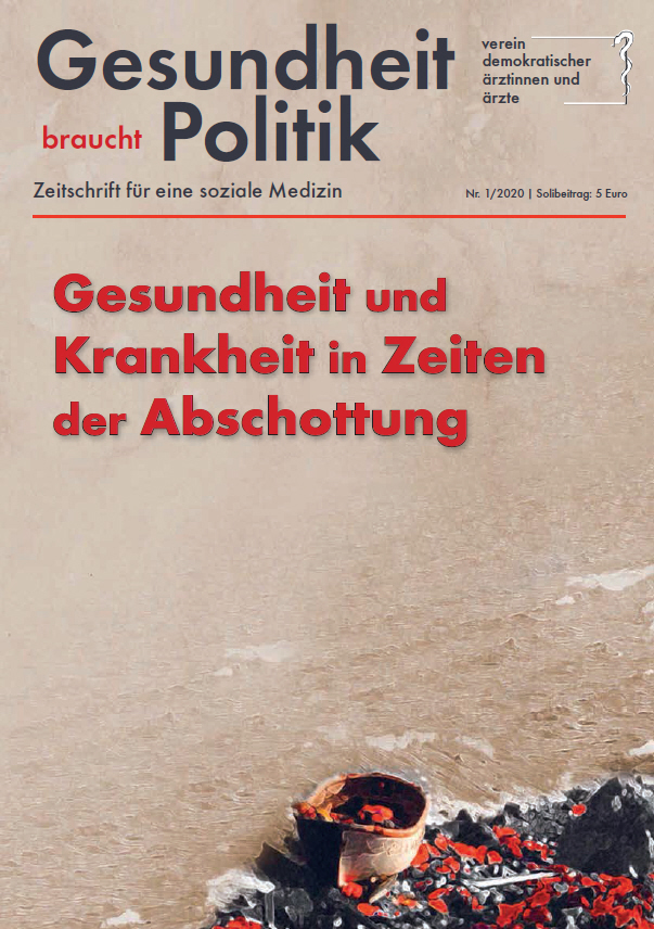 Ausgabe 1/2020 "Gesundheit und Krankheit in Zeiten der Abschottung"