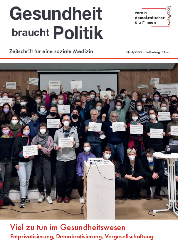 Ausgabe 4/2022 zu "Viel zu tun im Gesundheitswesen"