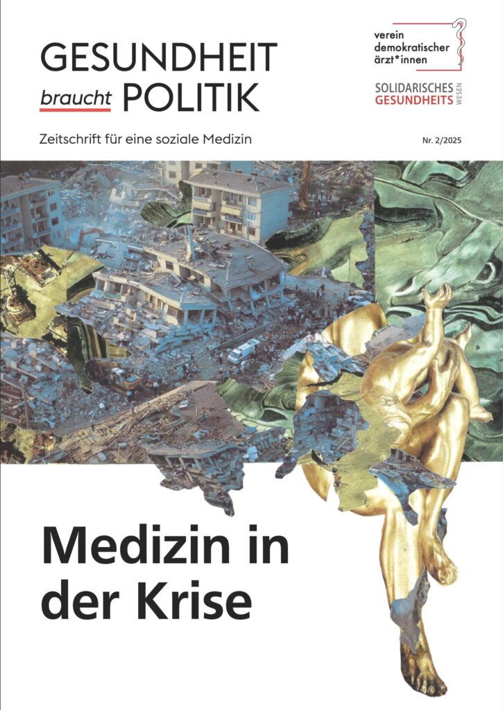 Cover des Hefts 2-2025: Medizin in der Krise