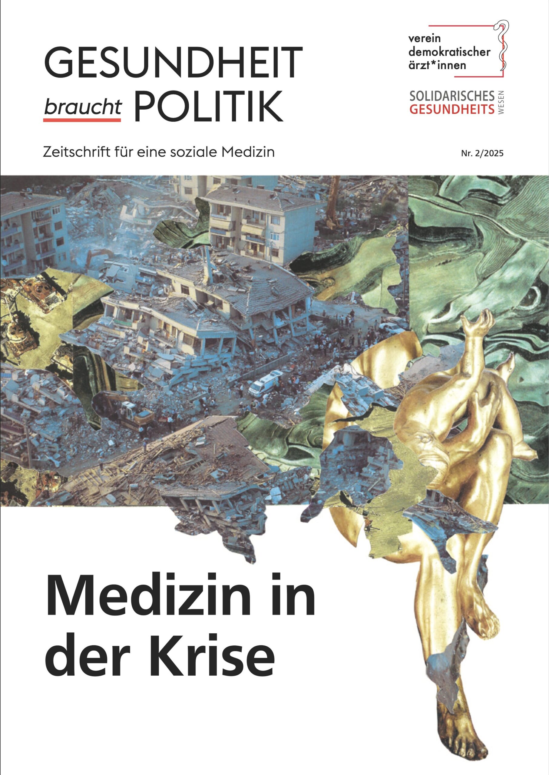 Cover des Hefts 2-2025: Medizin in der Krise