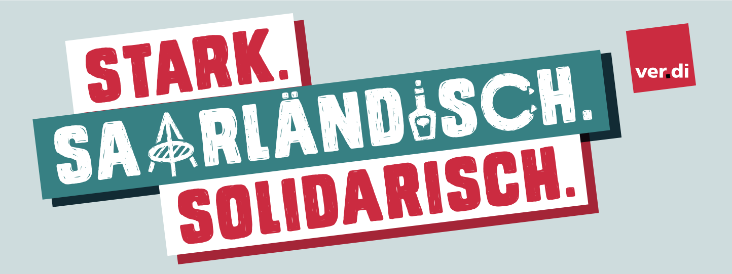Logo verdi "Stark saarländisch, solidarisch"